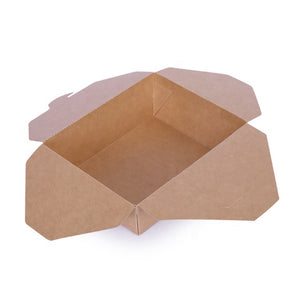 Paper Take Out Containers  - Kraft Lunch Meal Food Boxes (NK-02) - 200 pcs